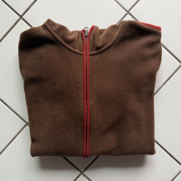 Mudo colour-blocked, zip-up fleece sweatshirt (M) - Picture 2 of 12